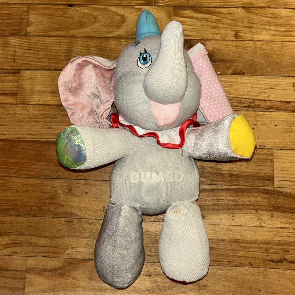 Vintage Dumbo 1980s Disney 9" Plush Toy DUMBO Disneyland Stuffed Animal
